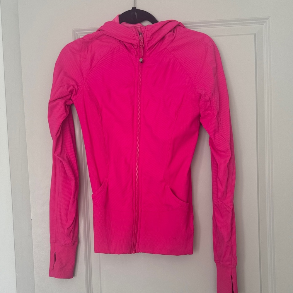 lululemon athletica Vibrant Pink Hooded Jacket